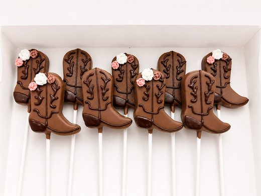 Cowboy / Cowgirl Boots Cakepops (Boots & Lace Bridal Shower)