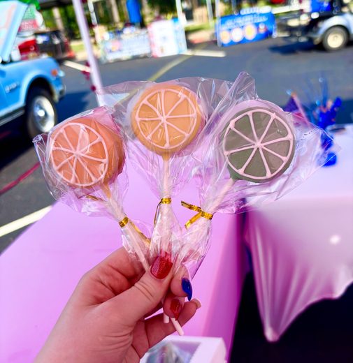Orange Creamsicle, Lemon, Key Lime Cake Pops