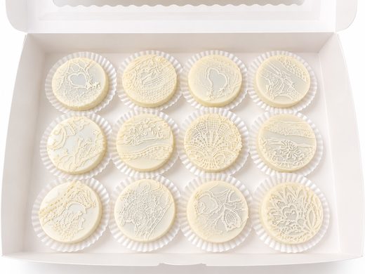 Lace Oreos (Boots & Lace Bridal Shower)