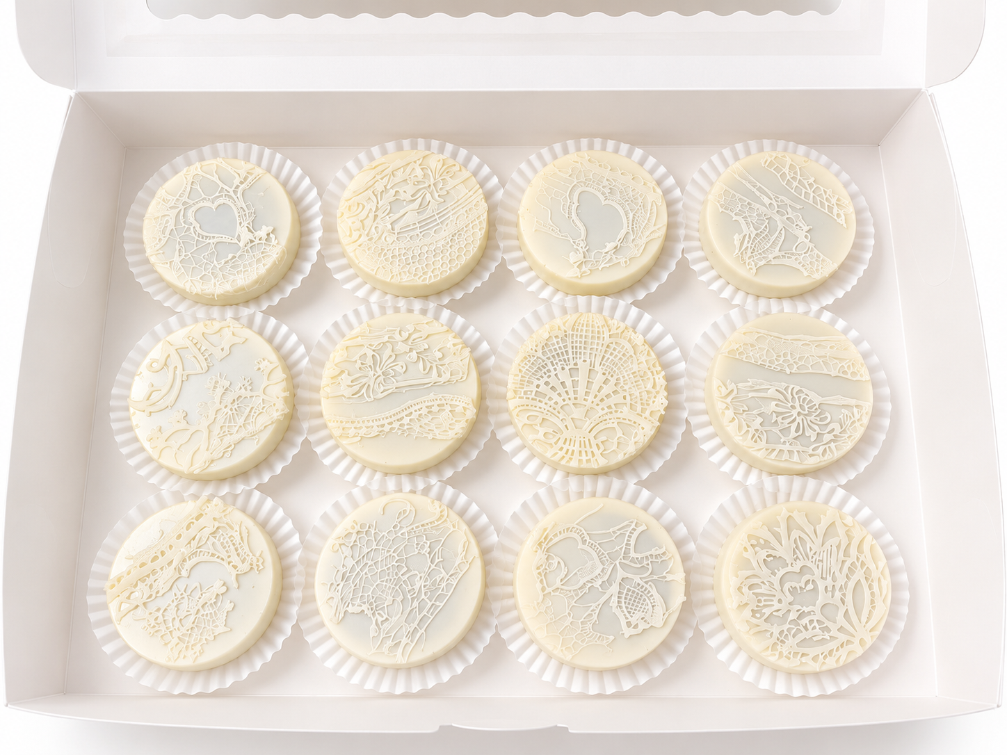 Lace Oreos (Boots & Lace Bridal Shower)